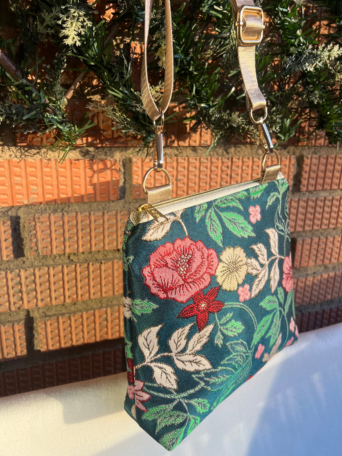 BOLSO JACQUARD VERDE