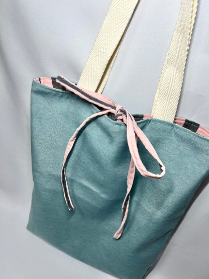 Totebag REVERSIBLE rayas
