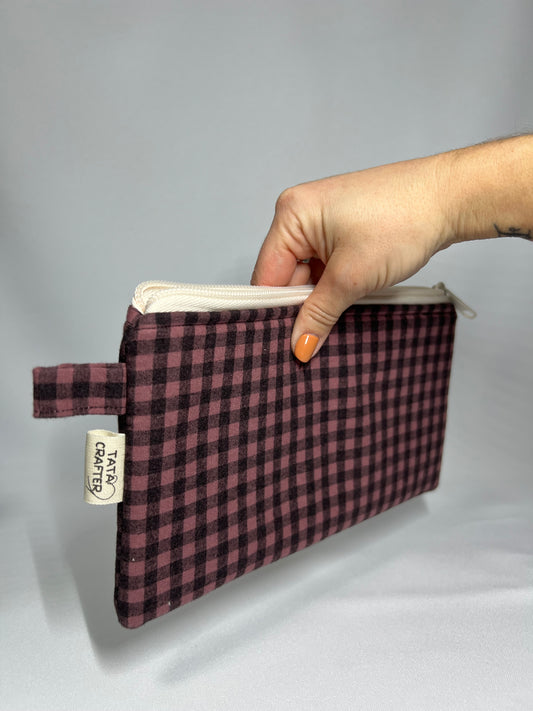 Estuche plano vichy