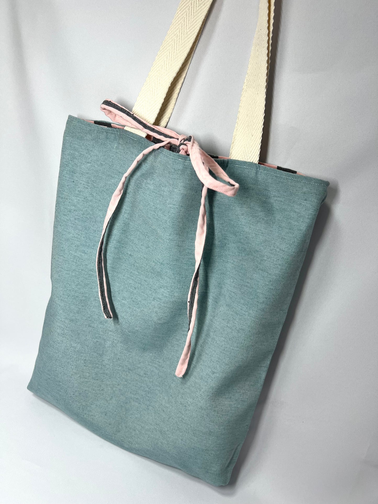 Totebag REVERSIBLE rayas