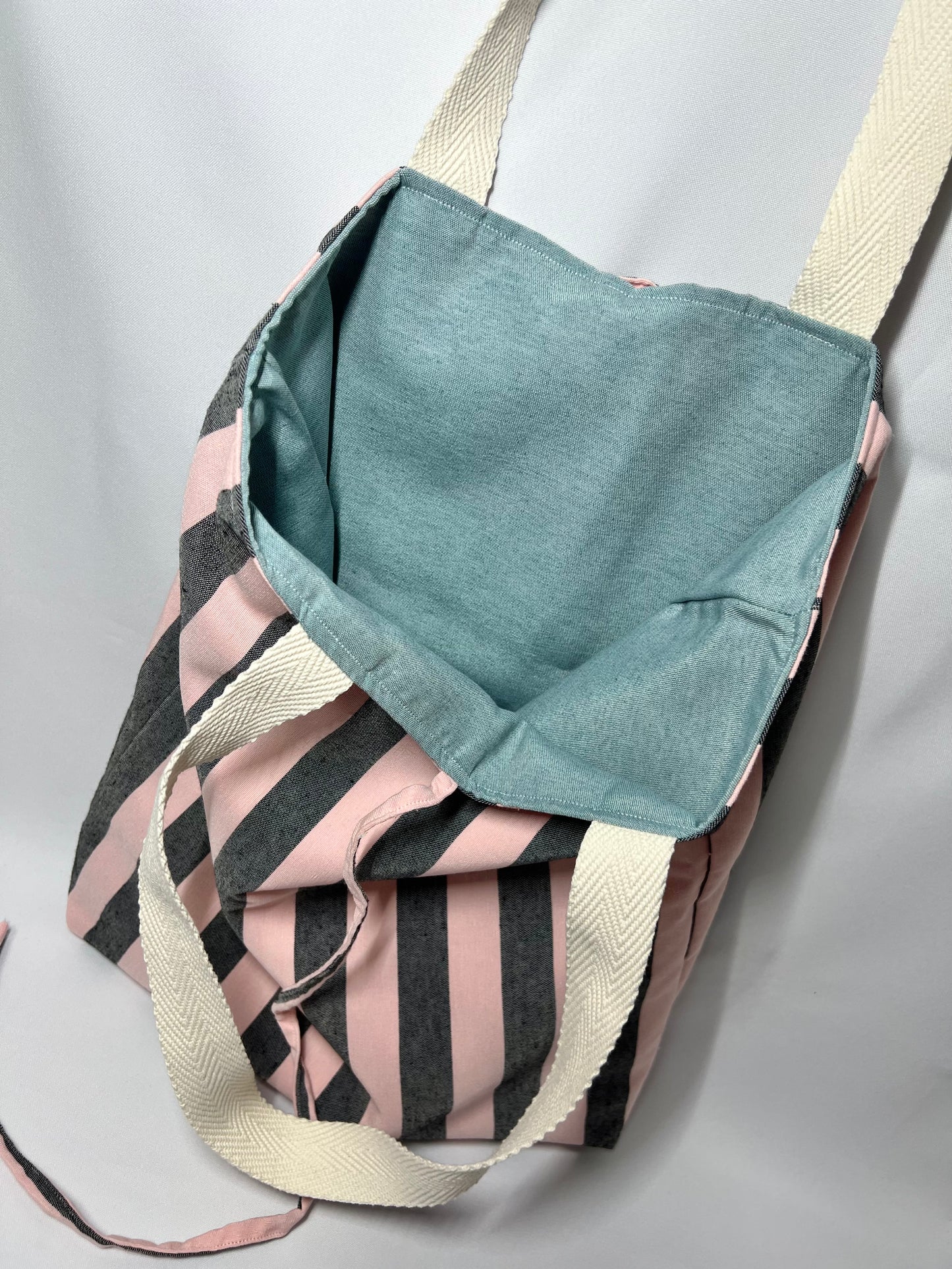 Totebag REVERSIBLE rayas